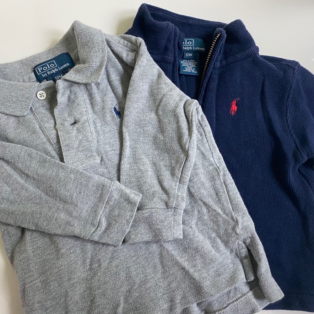 Baby Polo and 1/2 Zip Sweater